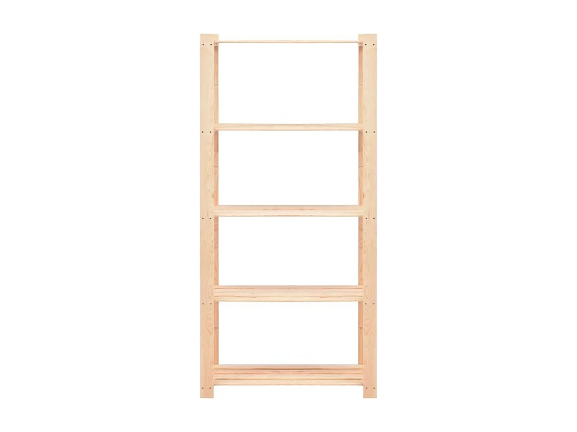 Étagère de rangement à 5 niveaux 3 pc 80x38x170 Pin 250 kg