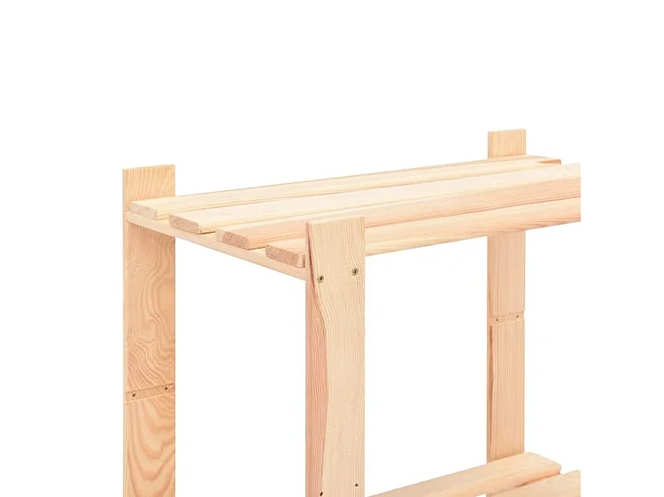 Étagère de rangement à 5 niveaux 3 pc 80x38x170 Pin 250 kg