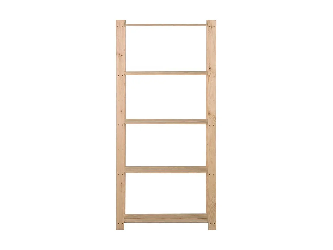 Étagère de stockage 5 niveaux 80x28,5x170 Bois de pin massif