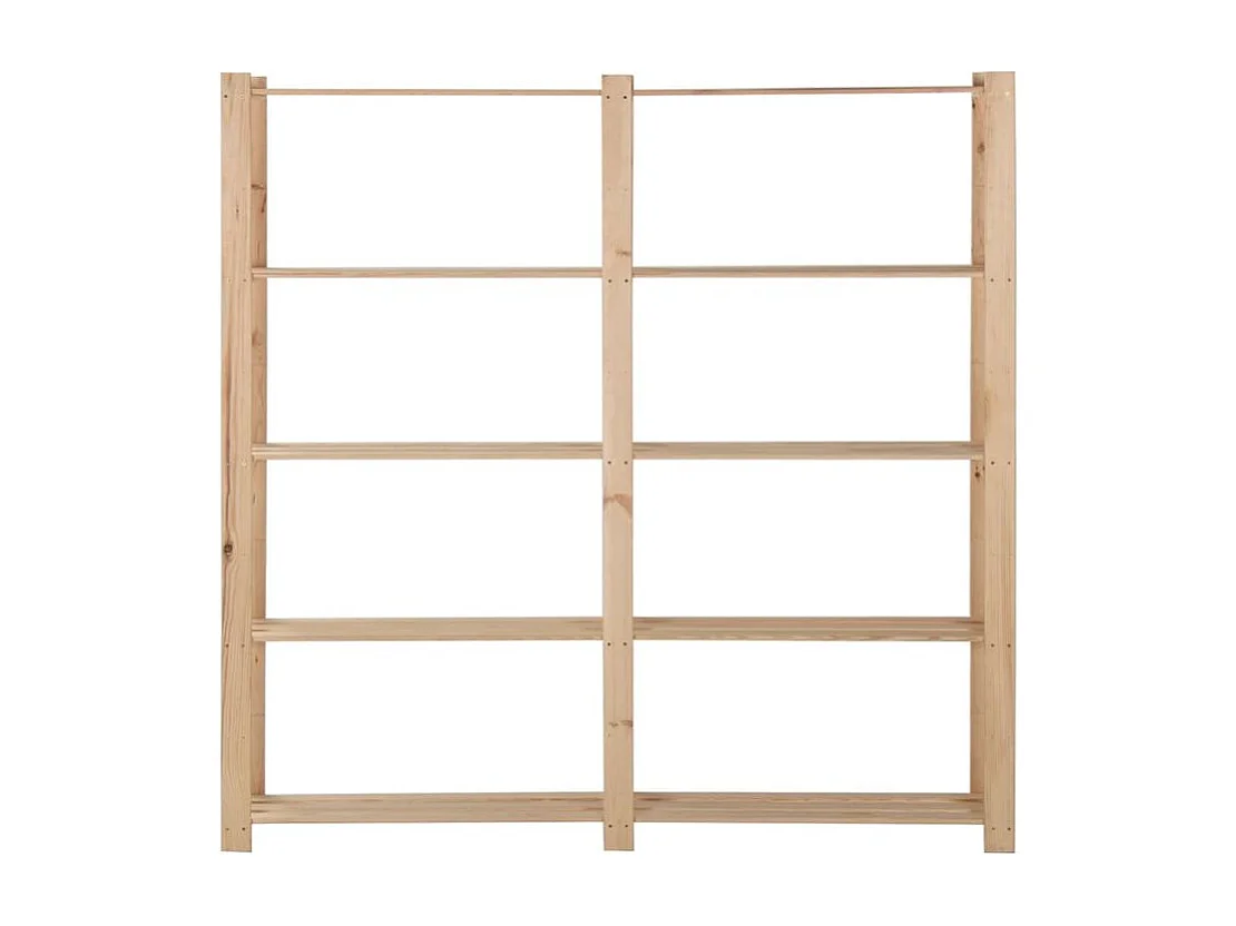 Étagère de stockage 5 niveaux 170x28,5x170 Bois de pin massif