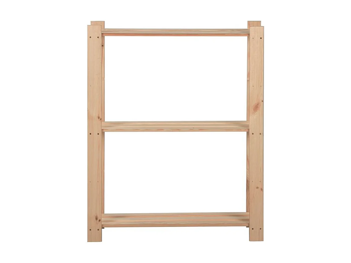 Étagère de stockage 3 niveaux 60x28,5x90 Bois de pin massif