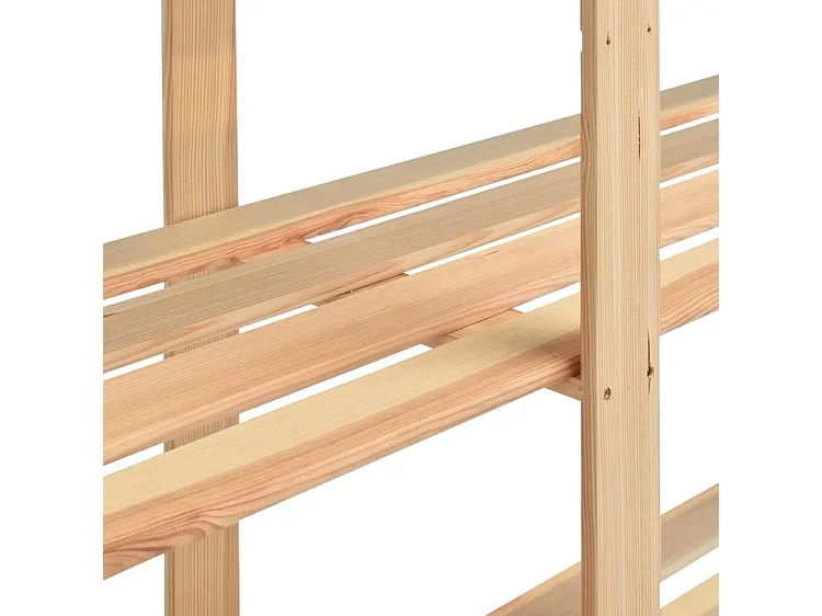 Étagère de rangement à 5 niveaux 3pc 170x38x170 Pin 500 kg