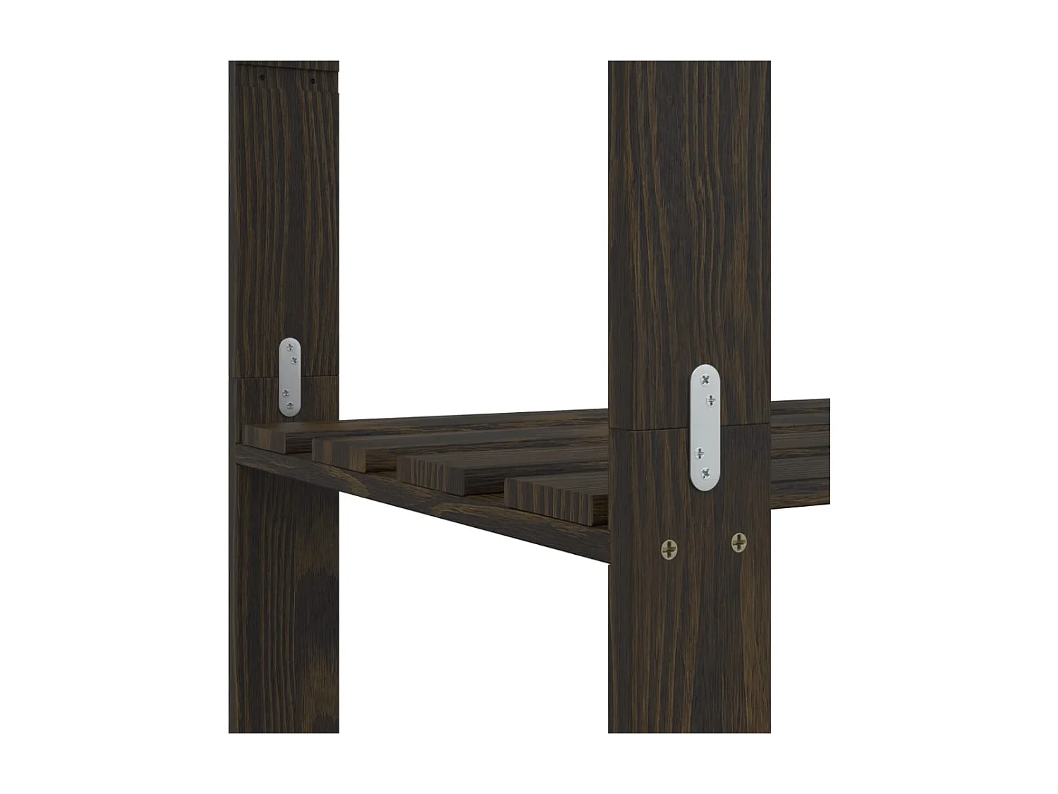 Support de rangement à 3 niveaux noir 80x38x90 bois pin