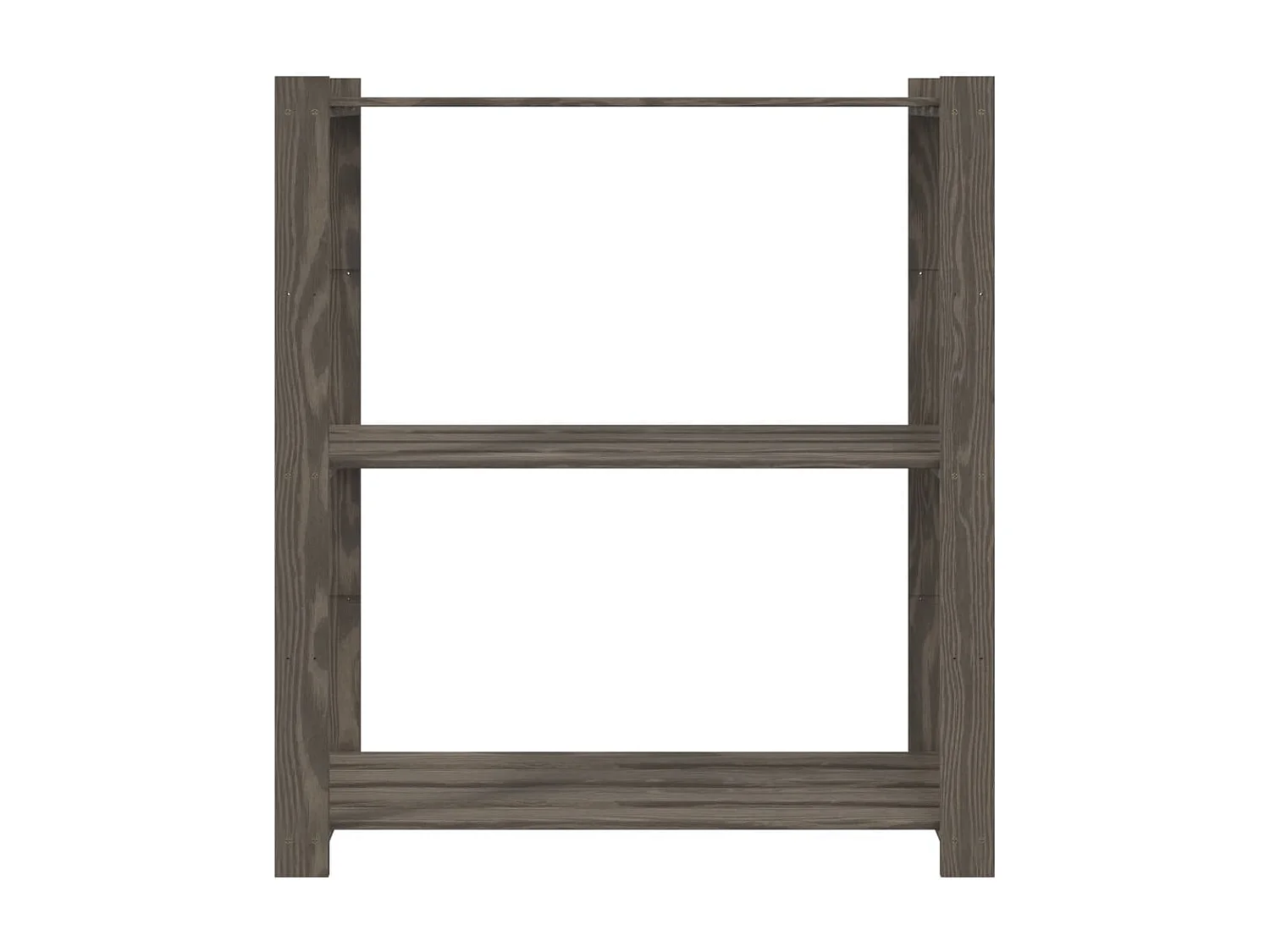 Support de rangement à 3 niveaux gris 80x38x90 bois de pin