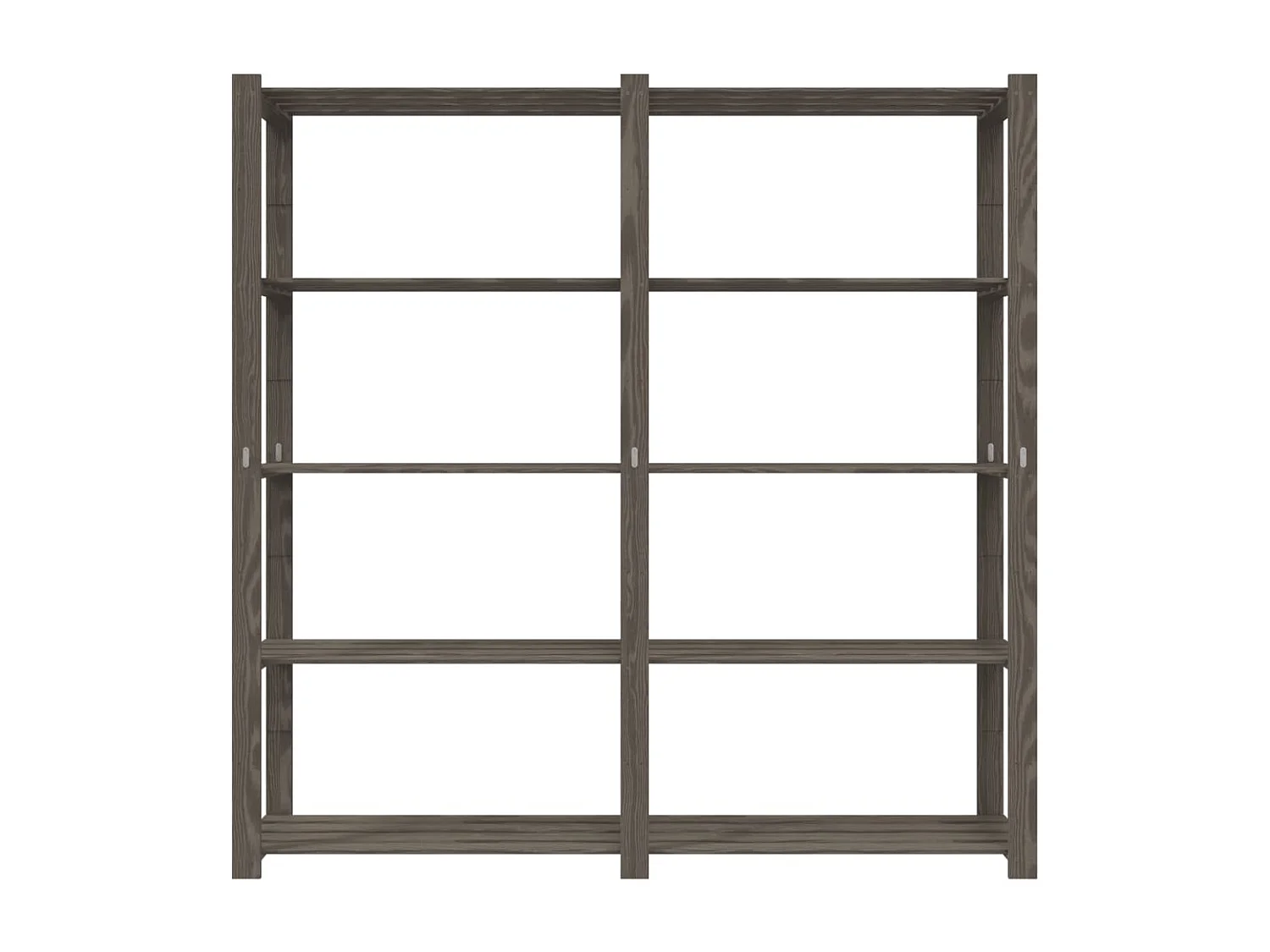 Support de rangement à 5 niveaux gris 170x38x170 bois de pin