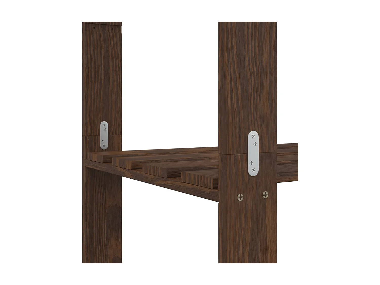 Support de rangement à 5 niveaux marron 170x38x170 bois pin