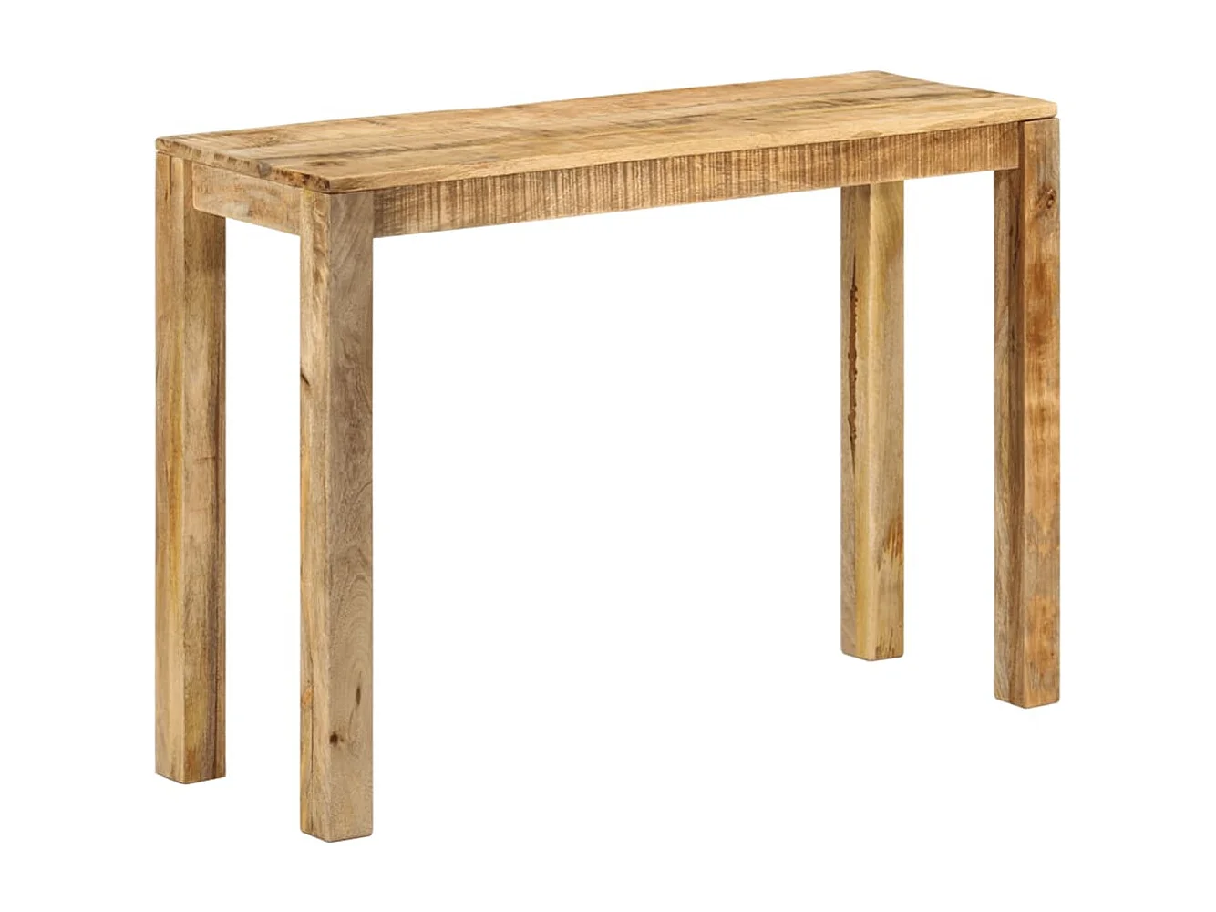 Table console 110x35x76 Bois de manguier brut