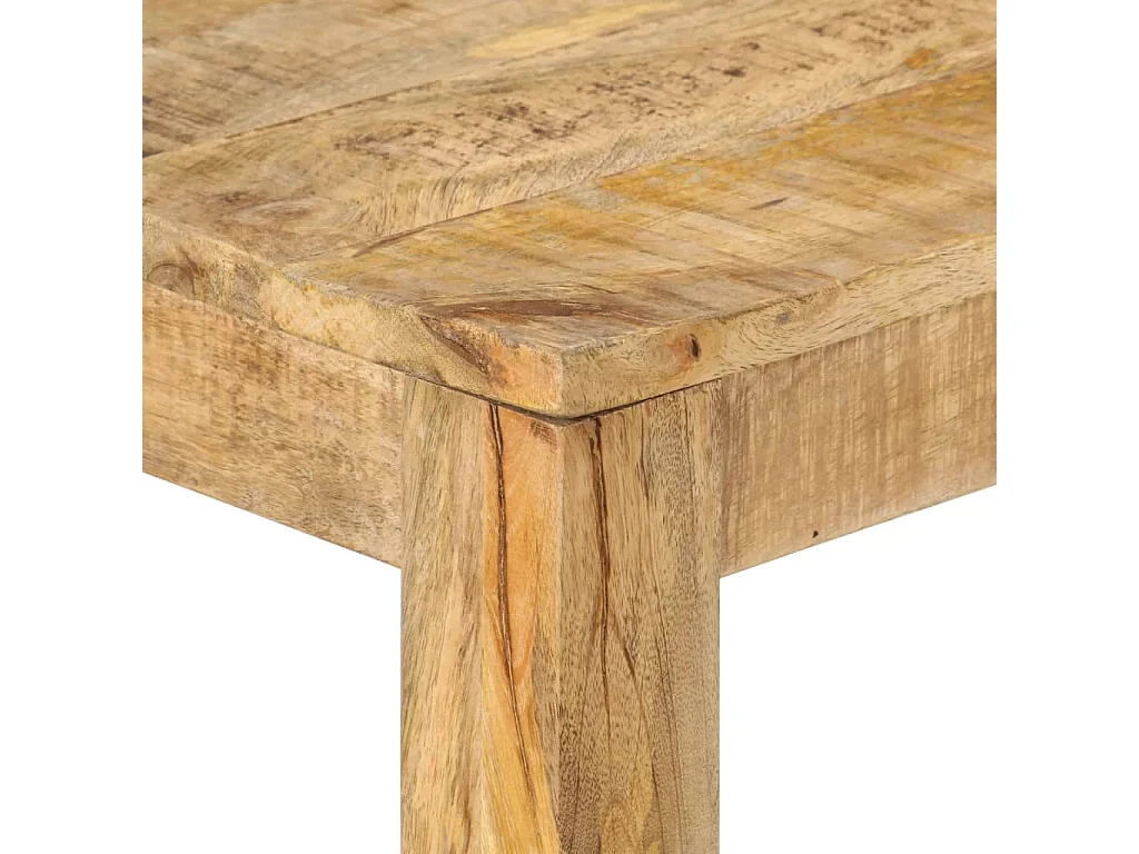 Table console 110x35x76 Bois de manguier brut