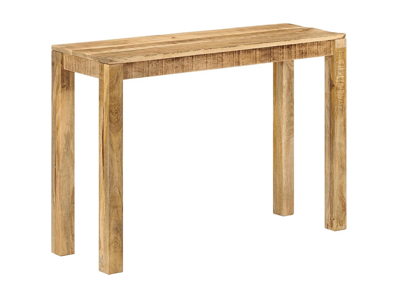 Table console 110x35x76 Bois de manguier brut