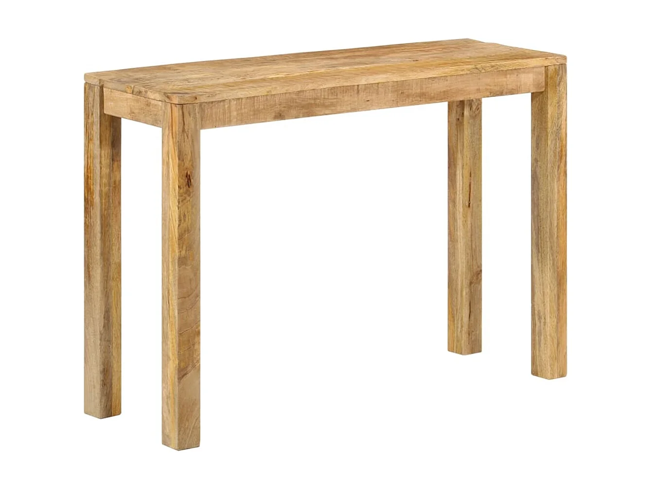 Table console 110x35x76 Bois de manguier brut