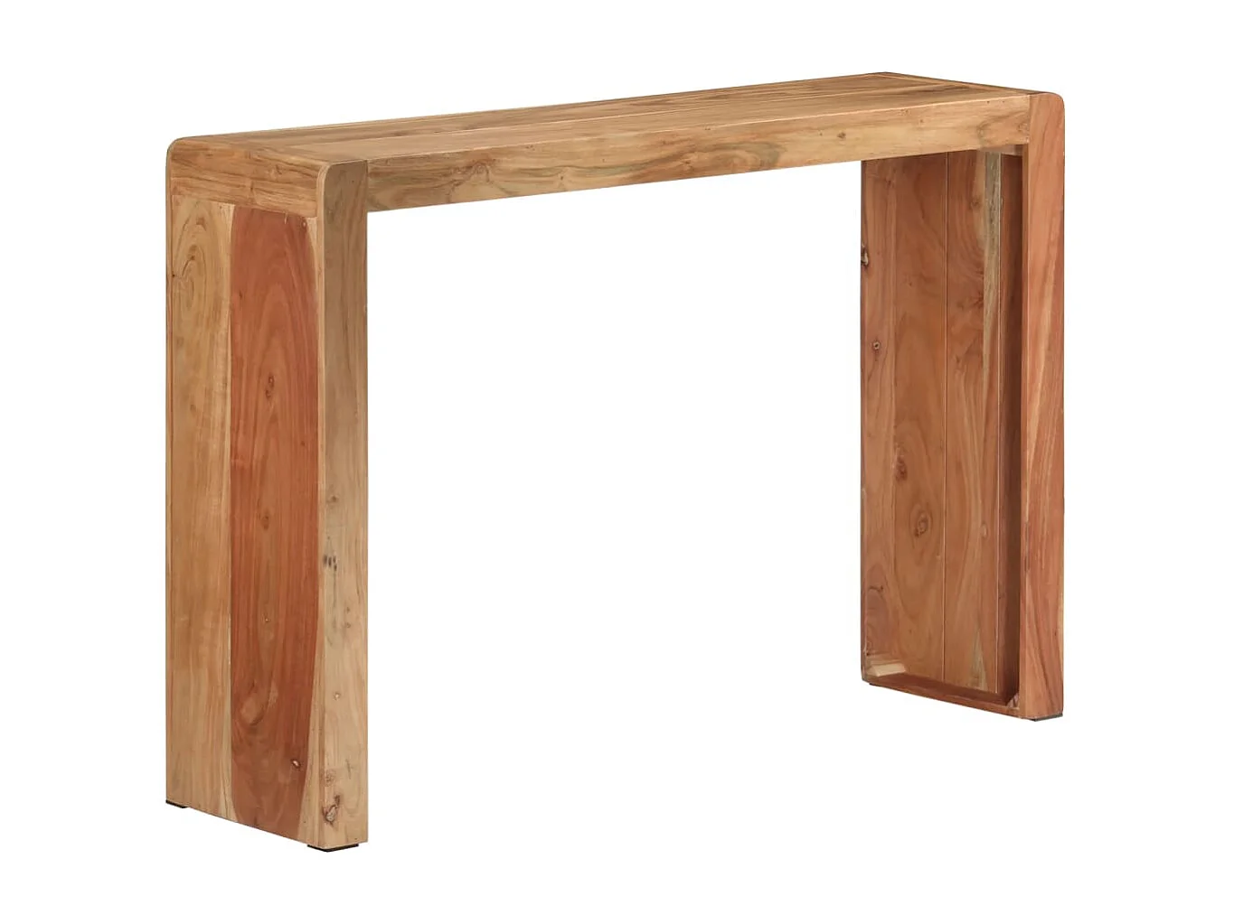 Table console 110x30x76 bois massif d'acacia