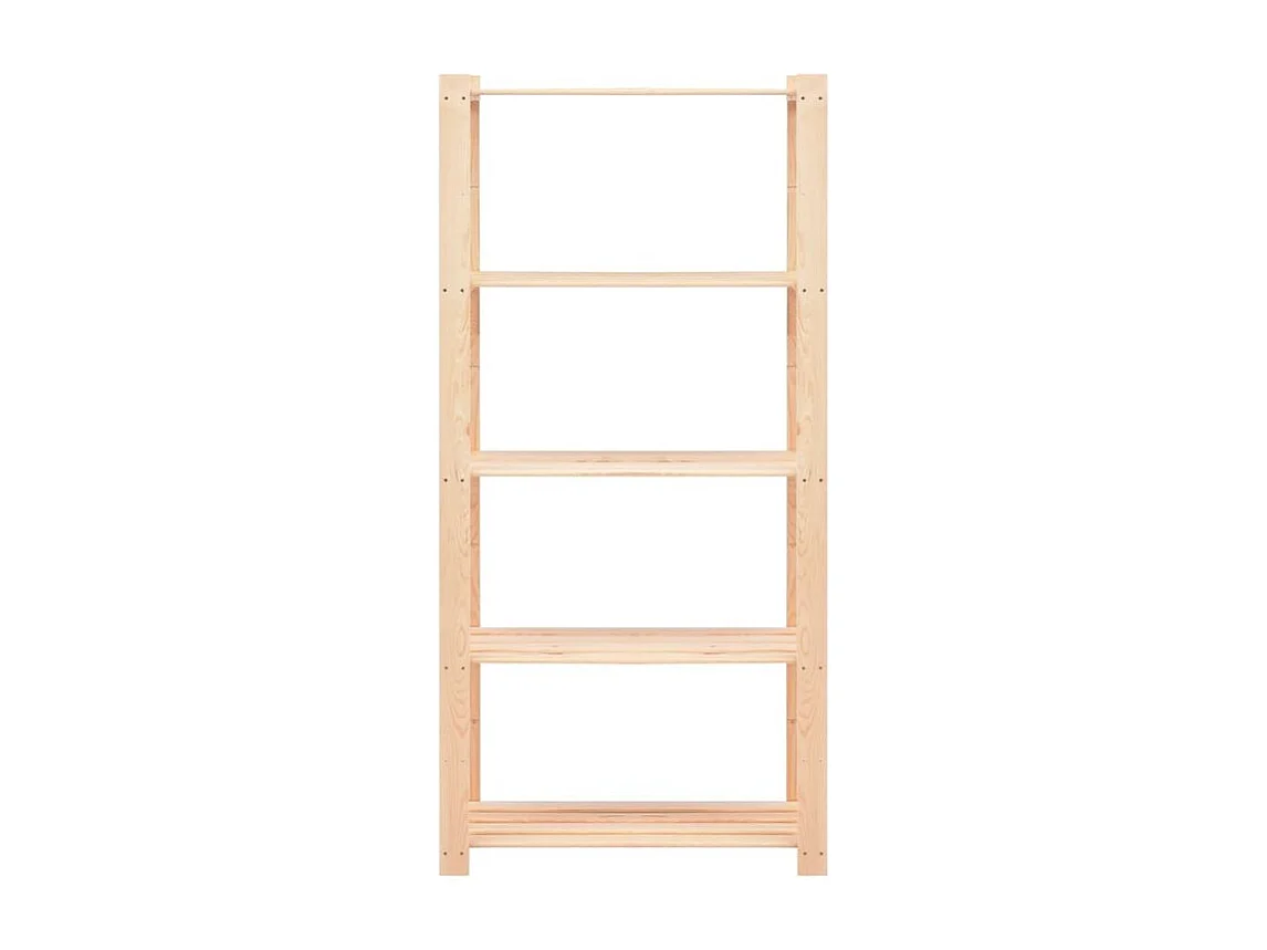 Étagère de stockage 5 niveaux 2 pc 80x38x170 Pin 250 kg