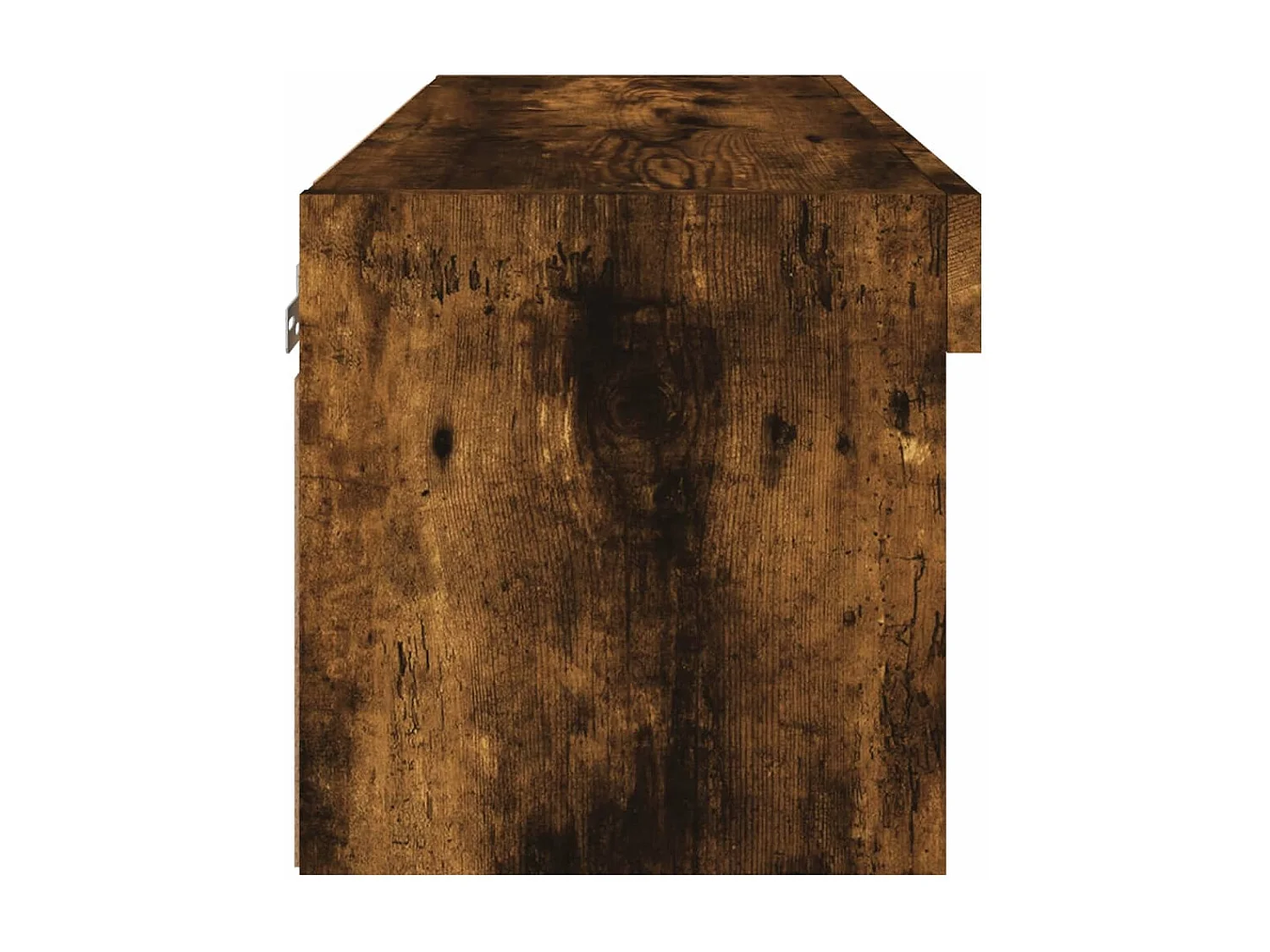 Meuble TV avec lumière LED chêne fumé 60x30x30