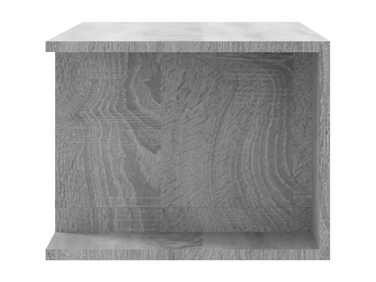 Meuble TV avec lumière LED Sonoma gris 90x39x30