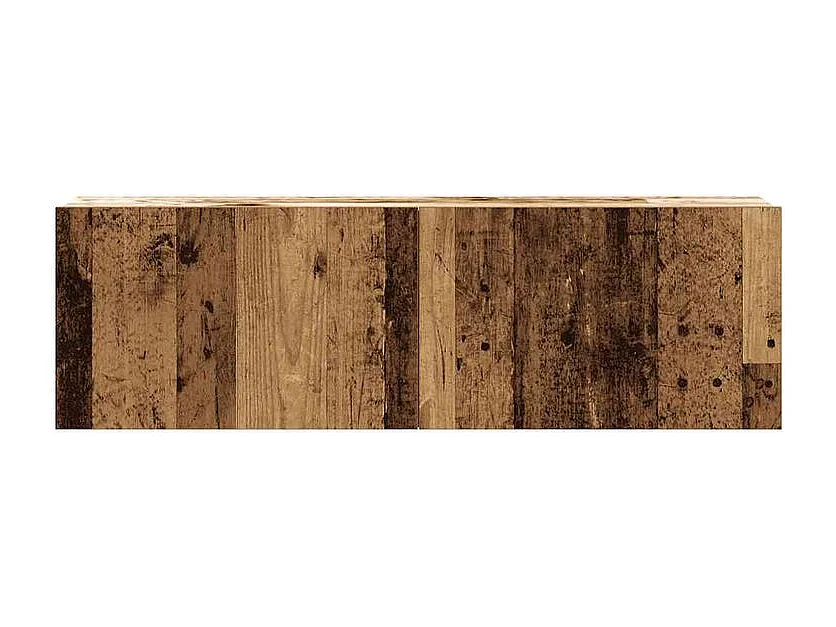 Meuble TV muraux 3 pc vieux bois 100x30x30 bois ingénierie