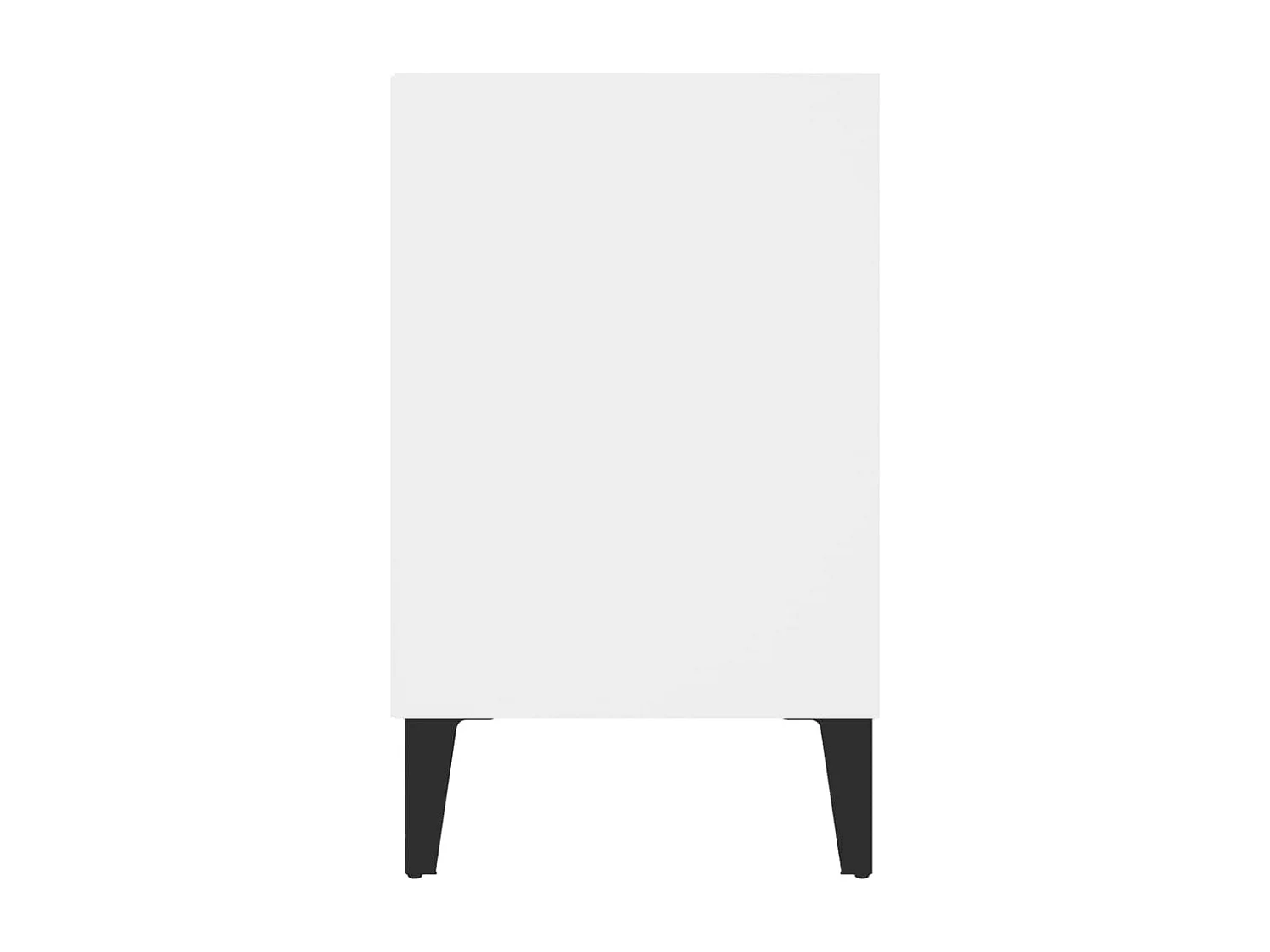 Meuble TV avec pied en métal Blanc 103,5x30x50