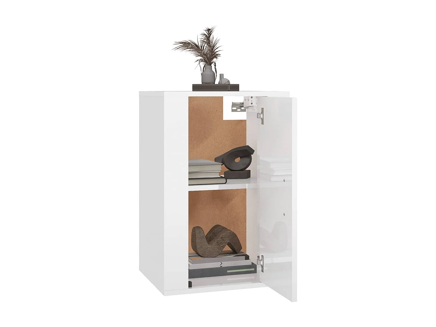 Meuble TV mural Blanc brillant 40x34,5x60