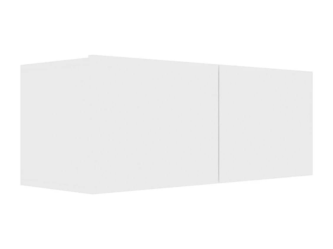 Ensemble de meuble TV 2 pc Blanc 3