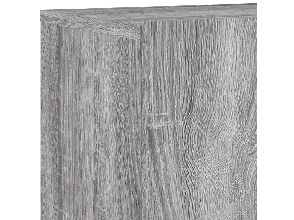 Unité murale TV 4 pc sonoma gris bois d'ingénierie
