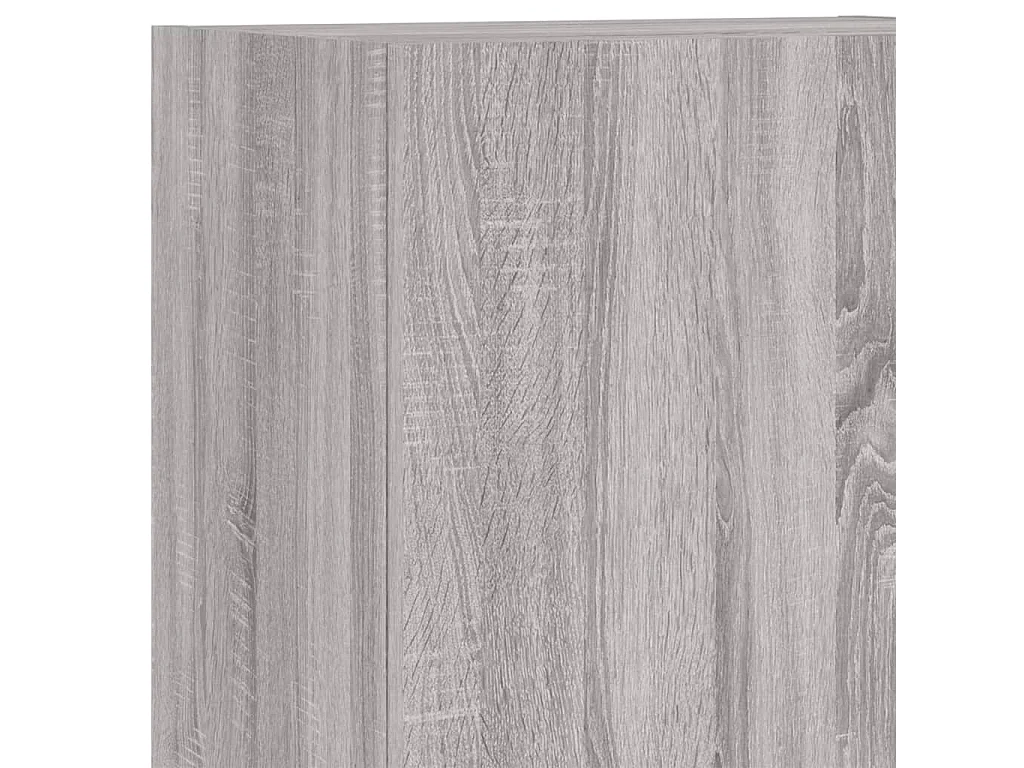 Unité murale TV 4 pc sonoma gris bois d'ingénierie
