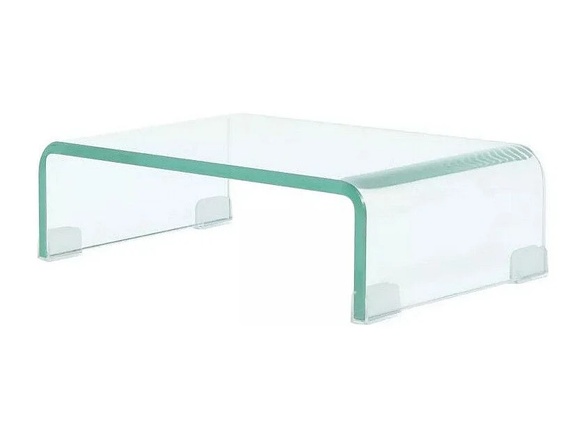 Meuble TV verre transparent Martial 40cm