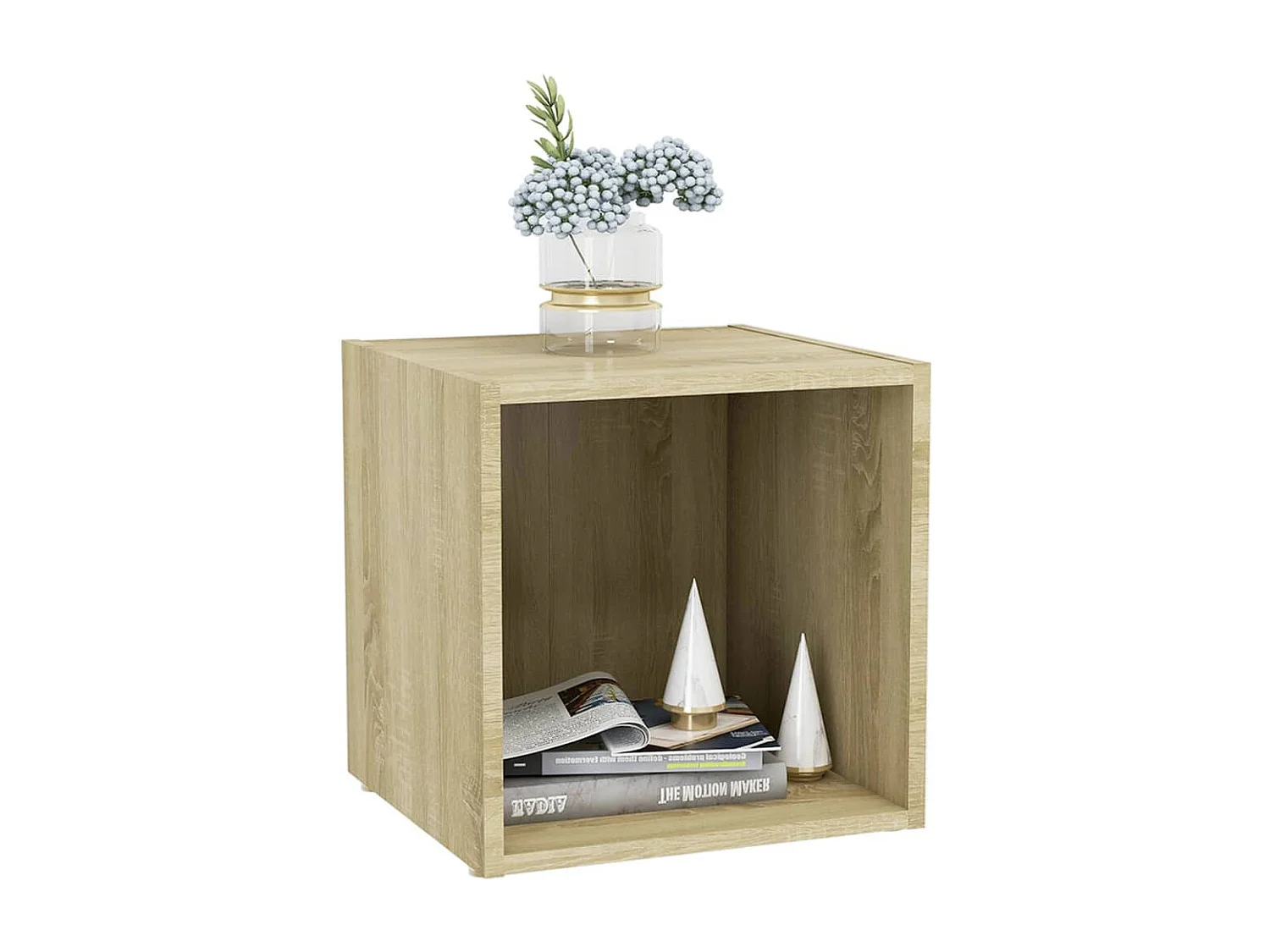 Meuble TV 2 pc Chêne sonoma 37x35x37