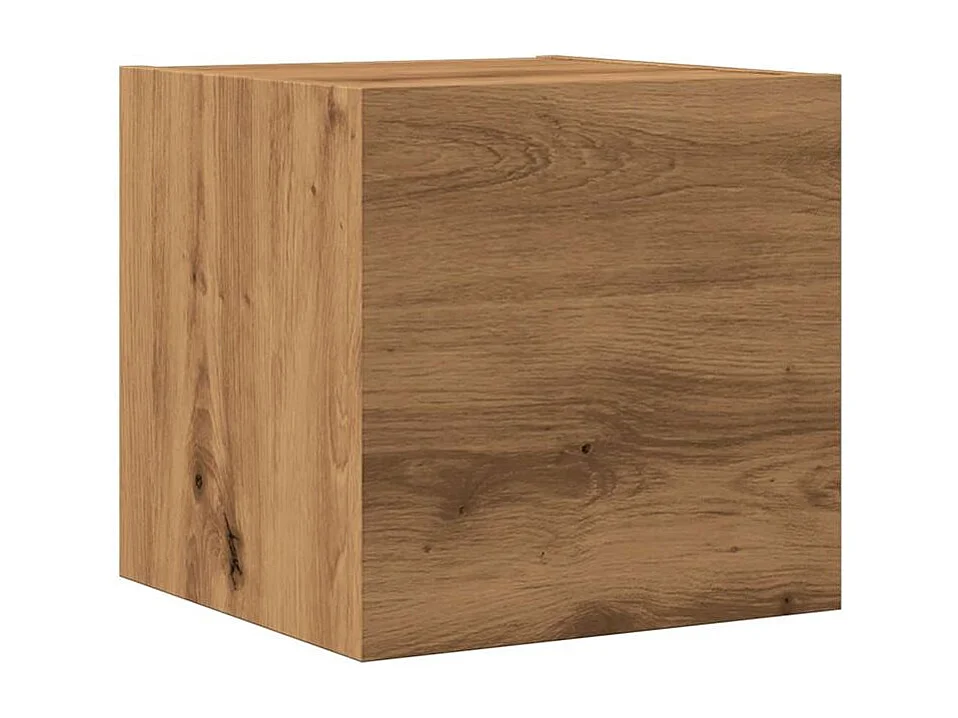 Meuble TV mural chêne artisanal 30,5x30x30