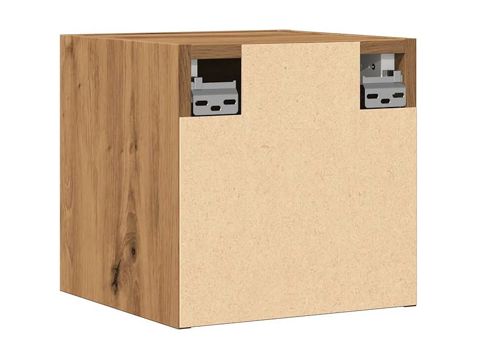 Meuble TV mural chêne artisanal 30,5x30x30