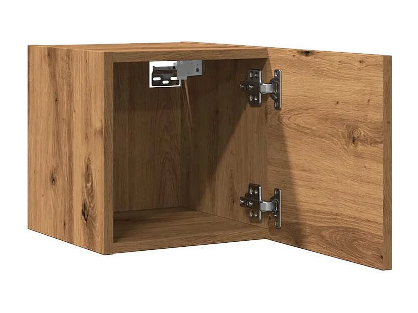 Meuble TV mural chêne artisanal 30,5x30x30