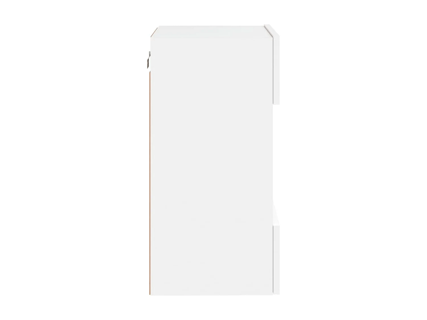 Meuble TV mural avec lumière LED blanc 40x30x60,5
