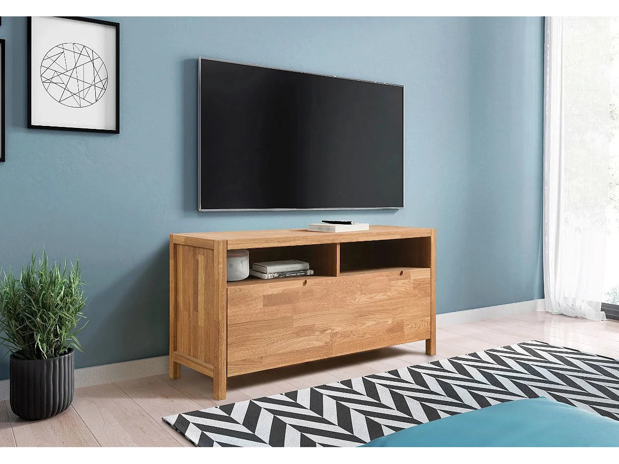 Nelson massief eiken tv-meubel 128 cm
