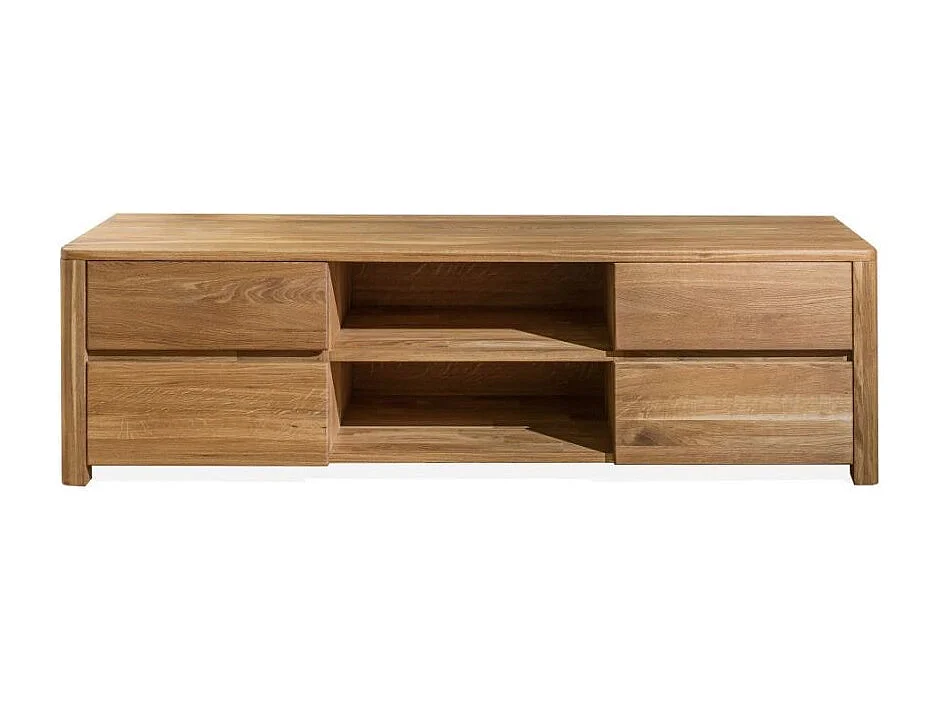 Massief eiken TV-meubel met 4 lades Eliza 160 cm