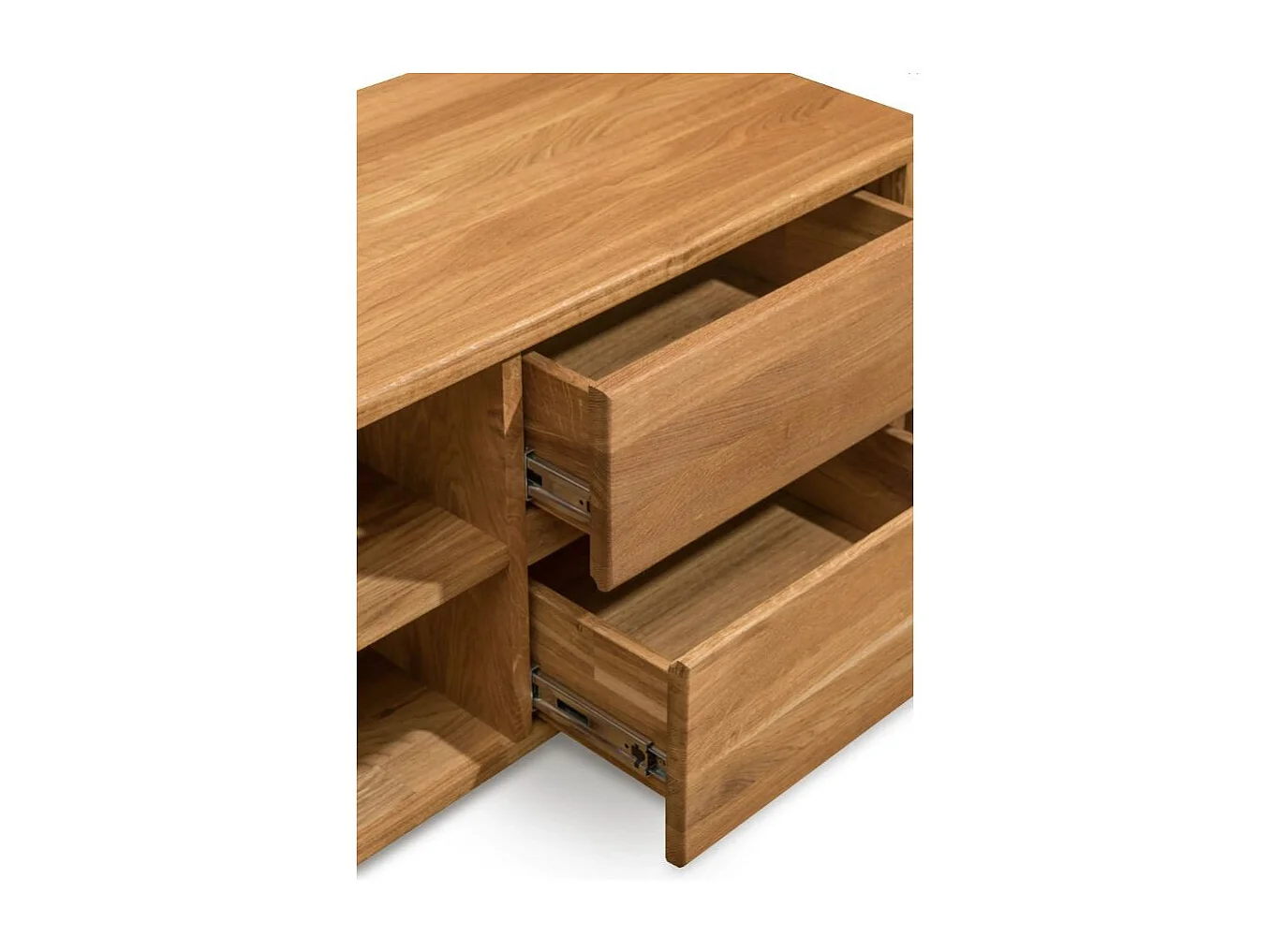 Massief eiken TV-meubel met 4 lades Eliza 160 cm