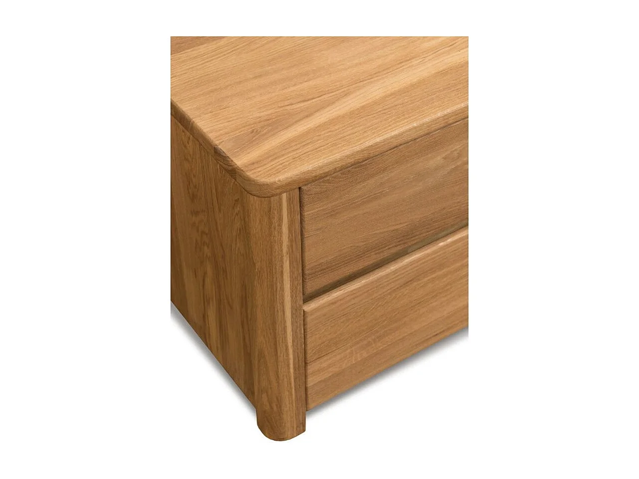 Massief eiken TV-meubel met 4 lades Eliza 160 cm