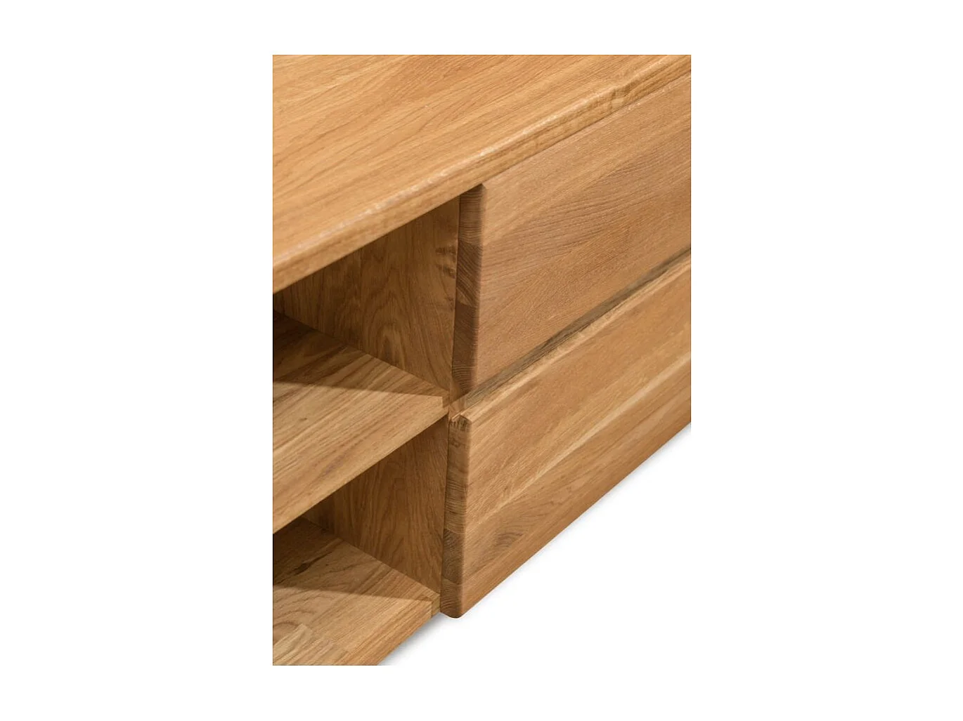 Massief eiken TV-meubel met 4 lades Eliza 160 cm