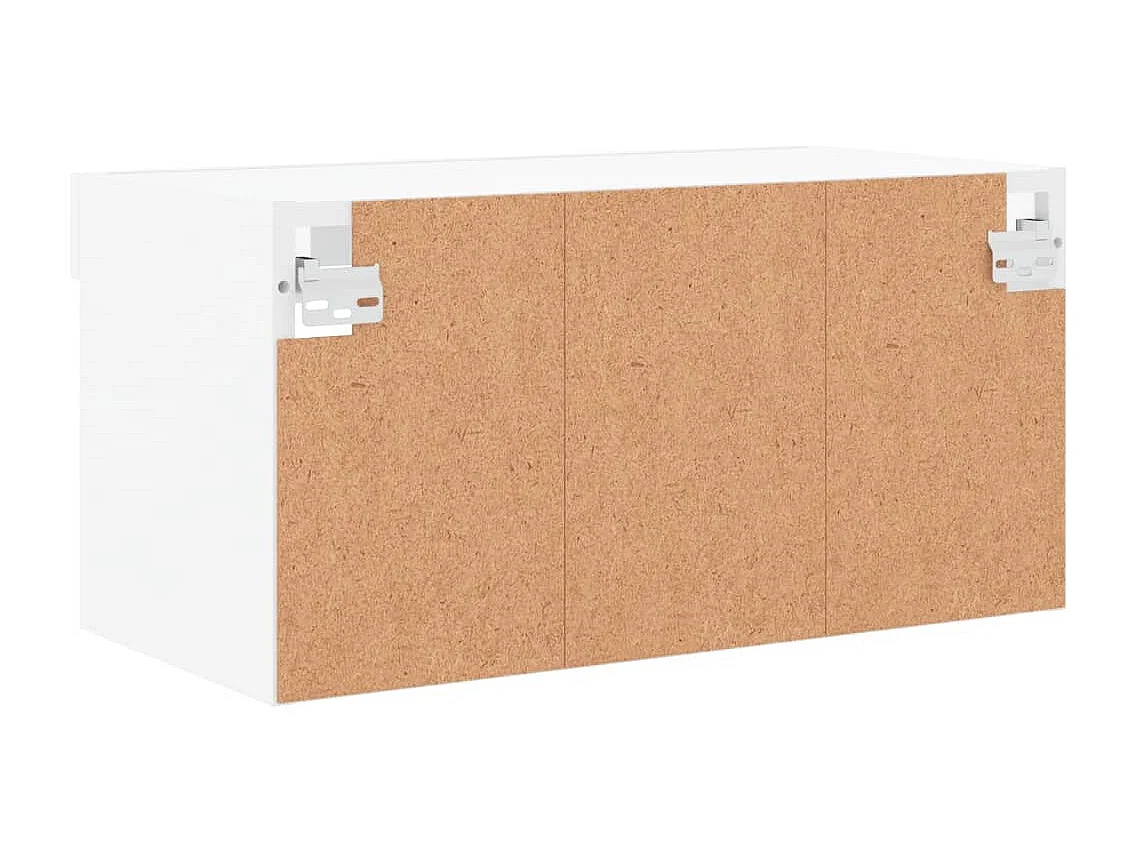 Meuble TV avec lumière LED blanc 60x30x30