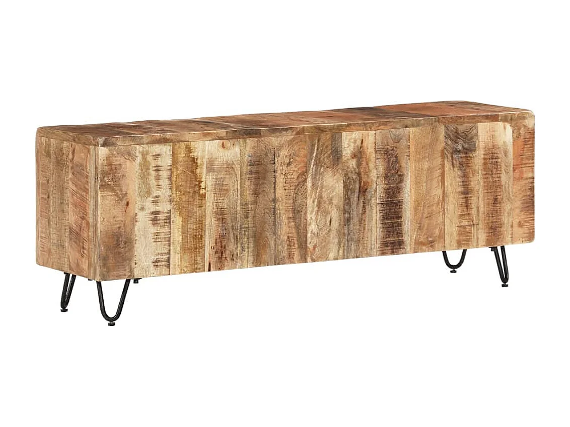 Meuble TV 110x30x40 Bois massif de manguier 2