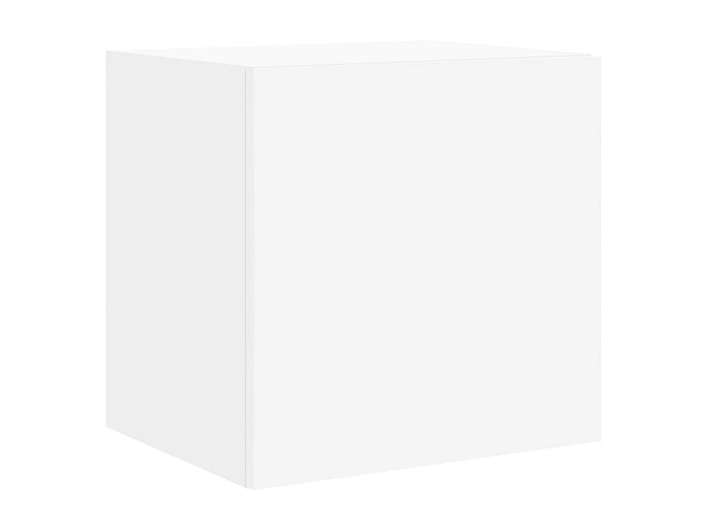 Meuble TV mural avec lumière LED blanc 40,5x35x40