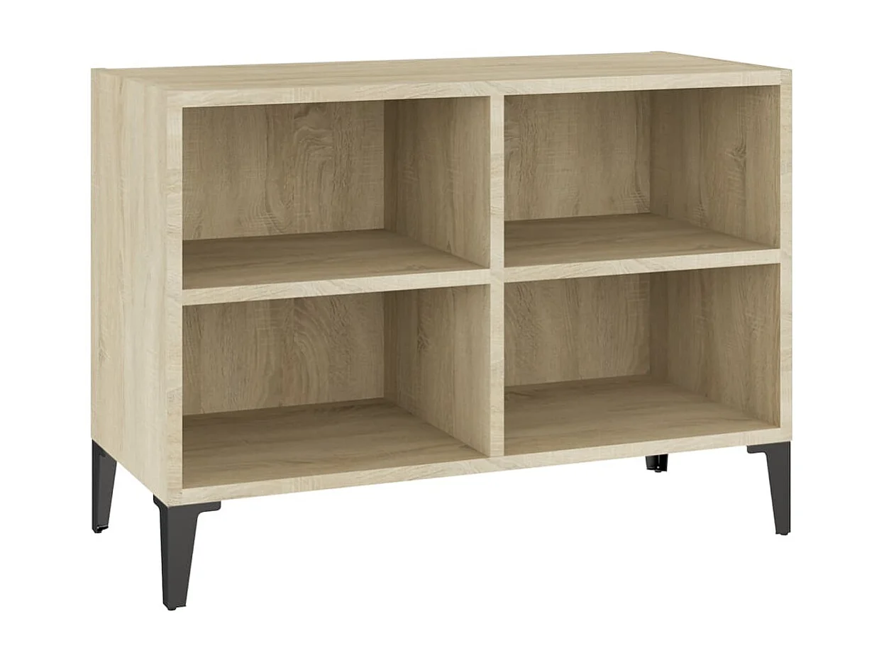 Meuble de rangement avec pied en métal Chêne sonoma 69,5x30x50