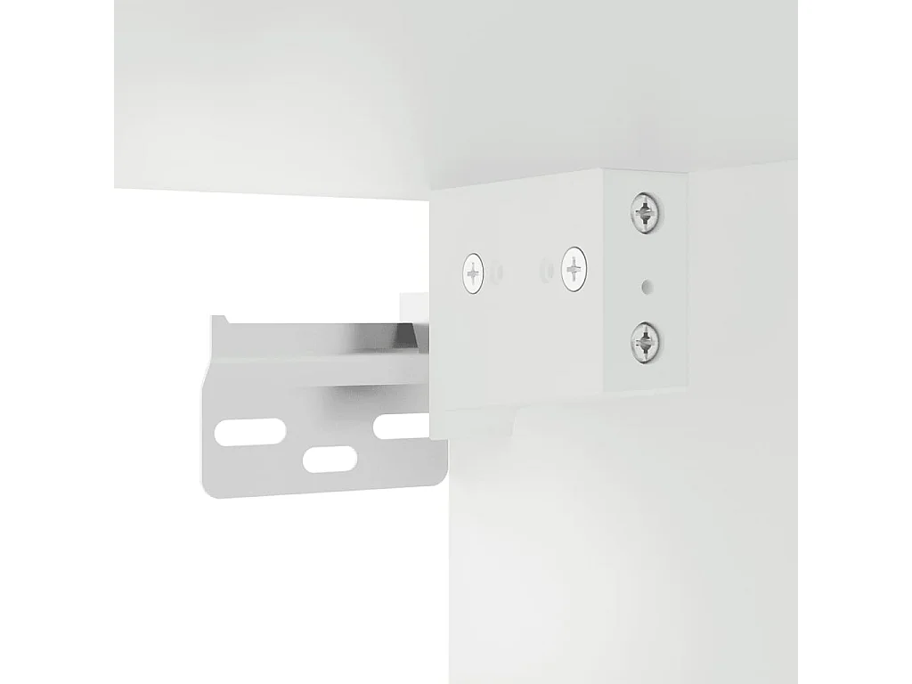 Meuble TV mural Blanc brillant 40x34,5x100