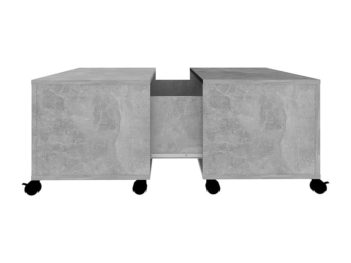 Table base Gris béton 75x75x38