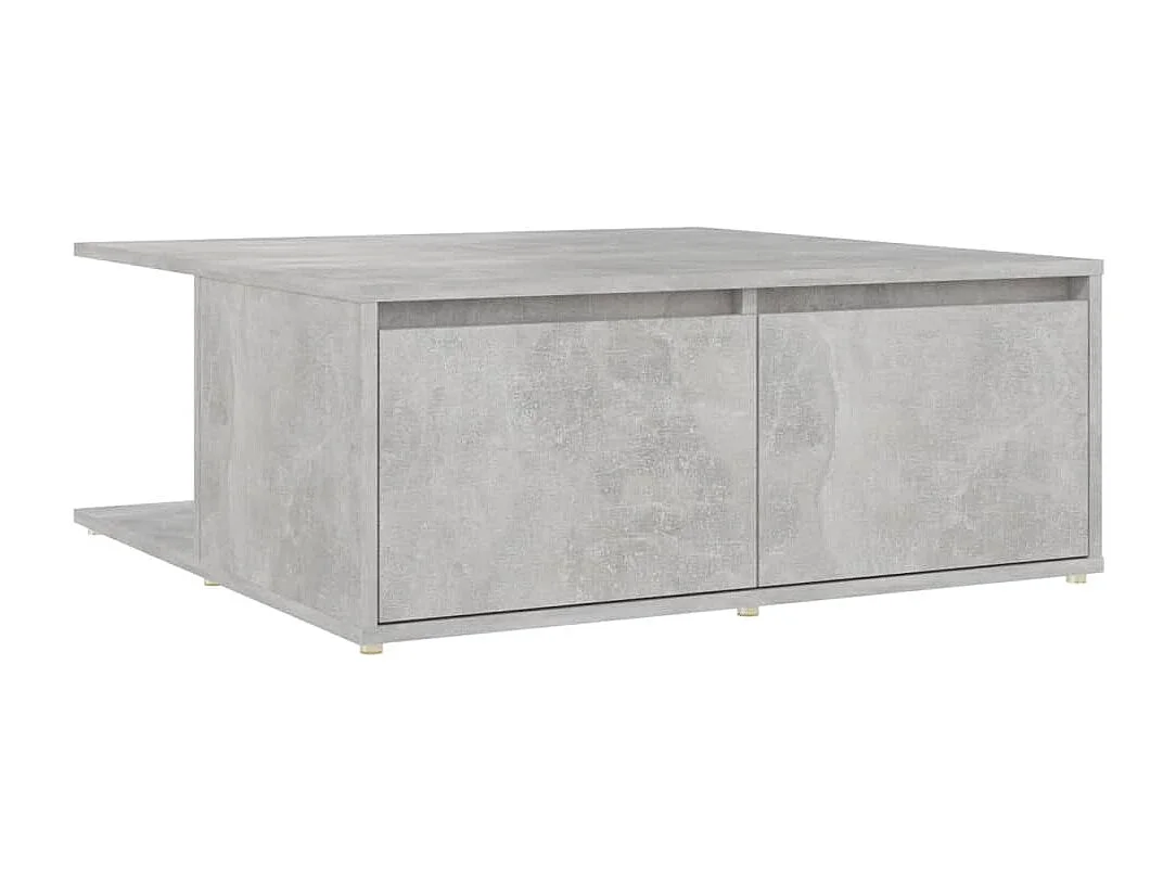 Table base Gris béton 80x80x31