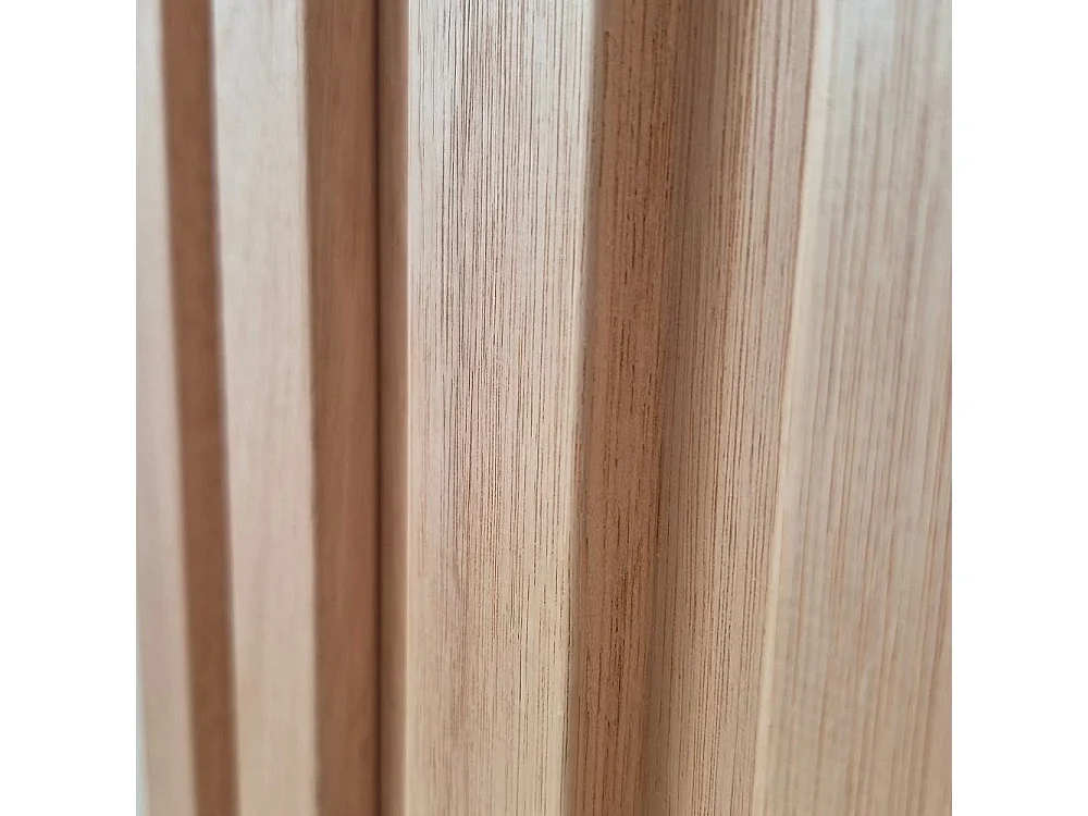 Pannello Decorativo 3D in Legno OkumÃ¨ Naturale - Boiserie e Rivestimento Parete, Altezza 120 cm