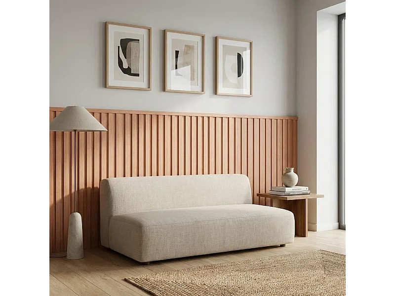 Pannello Decorativo 3D in Legno OkumÃ¨ Naturale - Boiserie e Rivestimento Parete, Altezza 120 cm