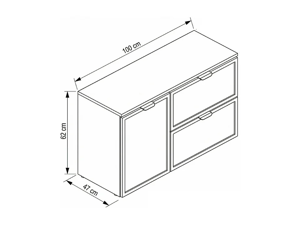 Armario de cachemira para lavabo con cesto para la ropa sucia, 100 cm, frentes con marco Roma