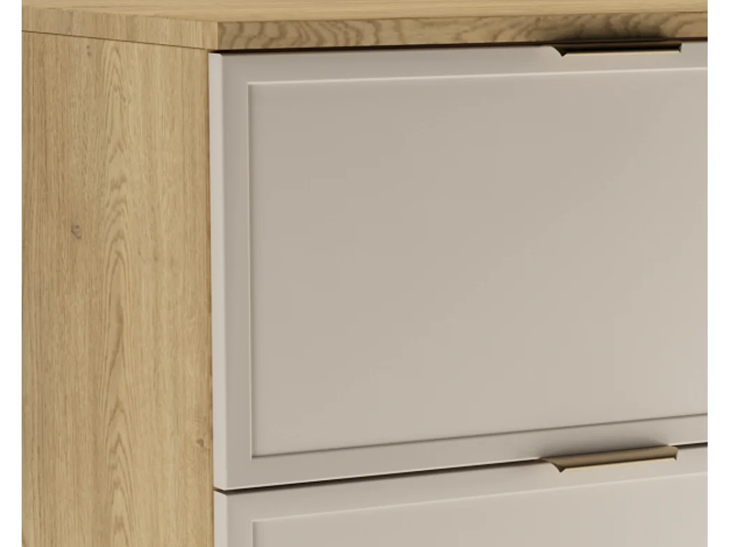 Set per bagno 100 cm Mobile con cesto portabiancheria Colonna Frontali Cornice Rovere Cremona / Kashmir Roma