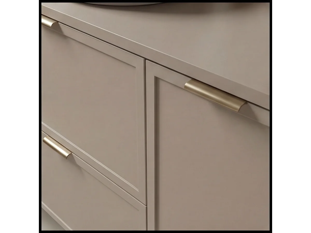 Armario de cachemira para lavabo con encimera de 120 cm 2D2S Frentes Marco Roma