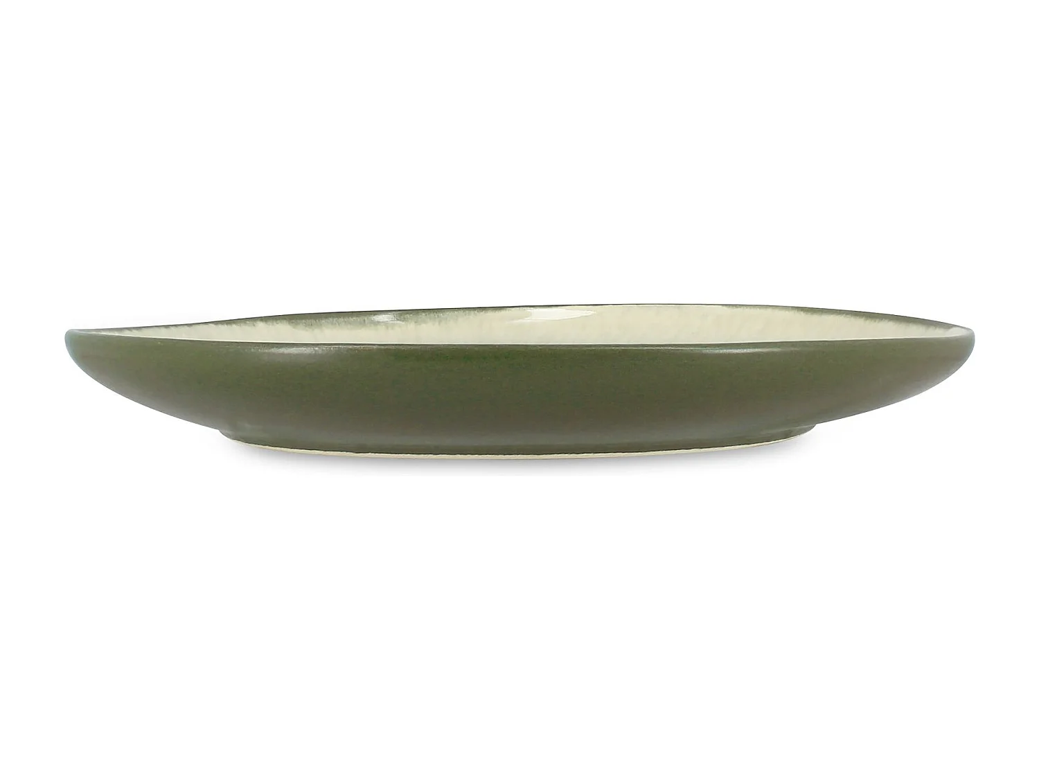 Ogo Living - Lot 6 Assiettes Plates Oli 27.5cm En Grès Vert