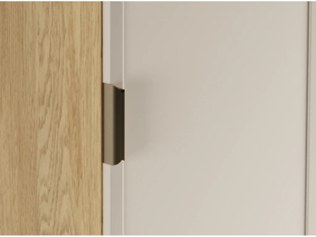 Conjunto para baño 60 cm Armario con encimera Columna Frentes Marco Roble Cremona / Cachemira Roma