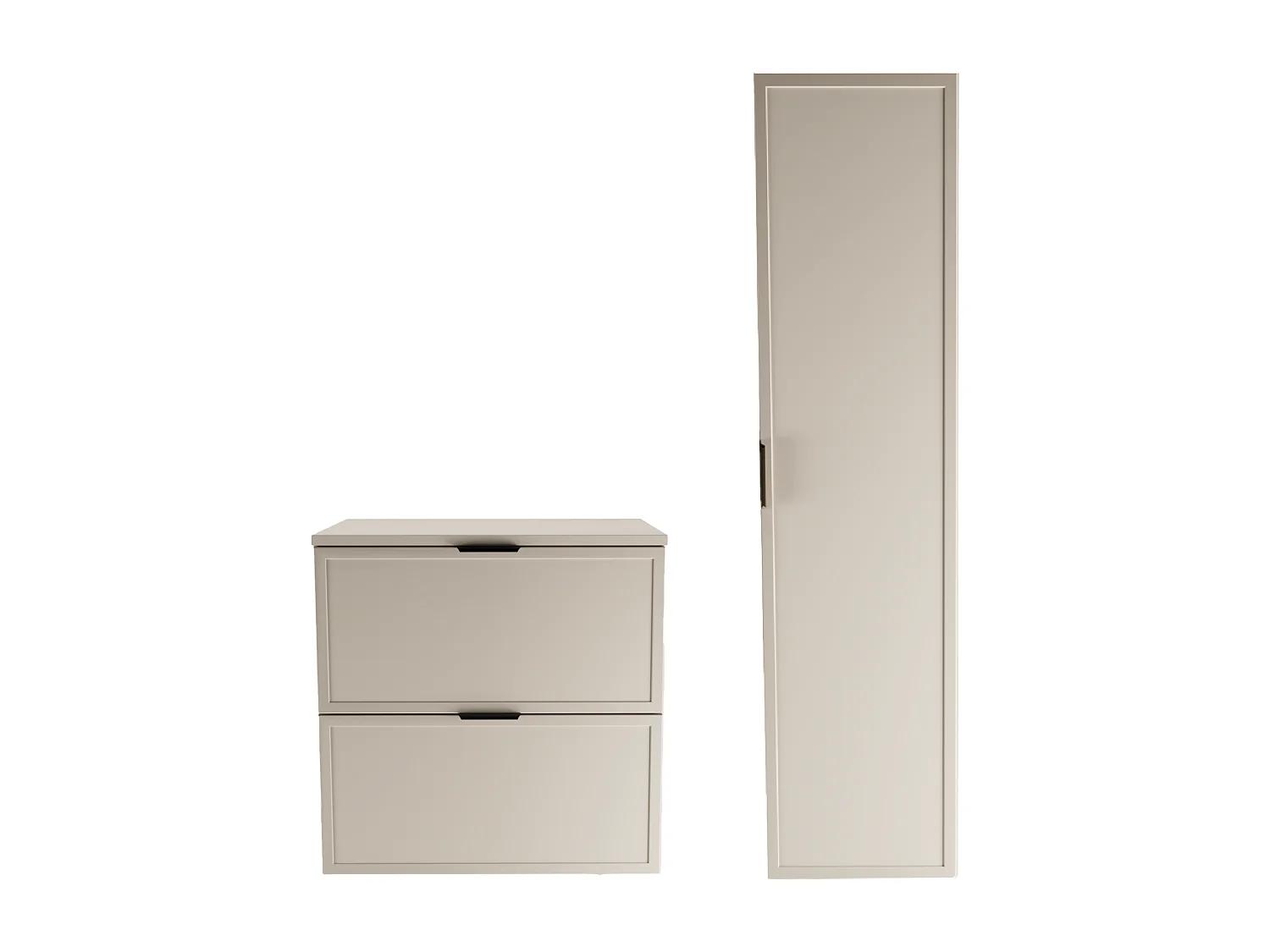 Conjunto de baño de cachemira 60 cm Armario con encimera Columna Frentes Marco Roma